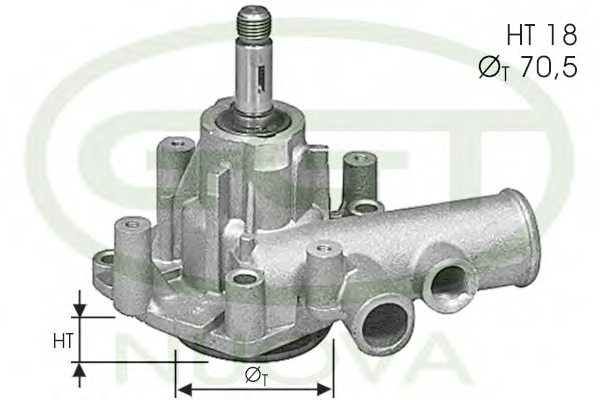 GGT PA12129 Water Pump